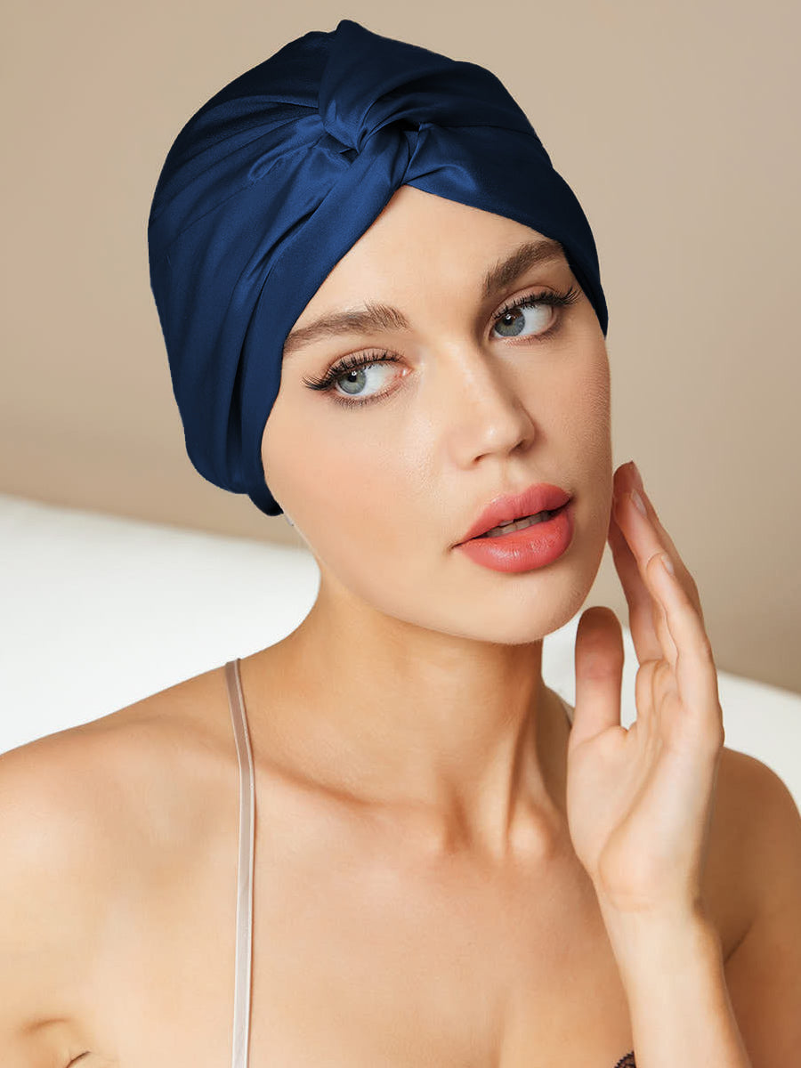 SilkSilky-NL Sleep Cap Donkerblauw 001